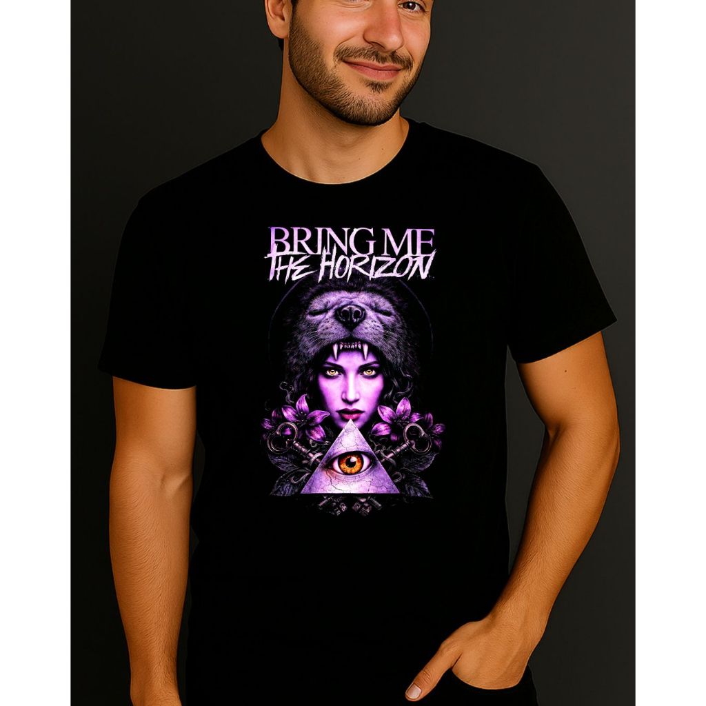 Camiseta Bring Me The Horizon Banda Rock Metal Moderno 100% Algodão Unissex