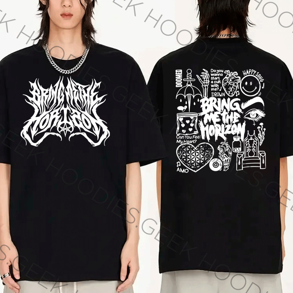 Camiseta Basica Algodao Bring Me The Horizon Tracklist Rock N Roll Unissex