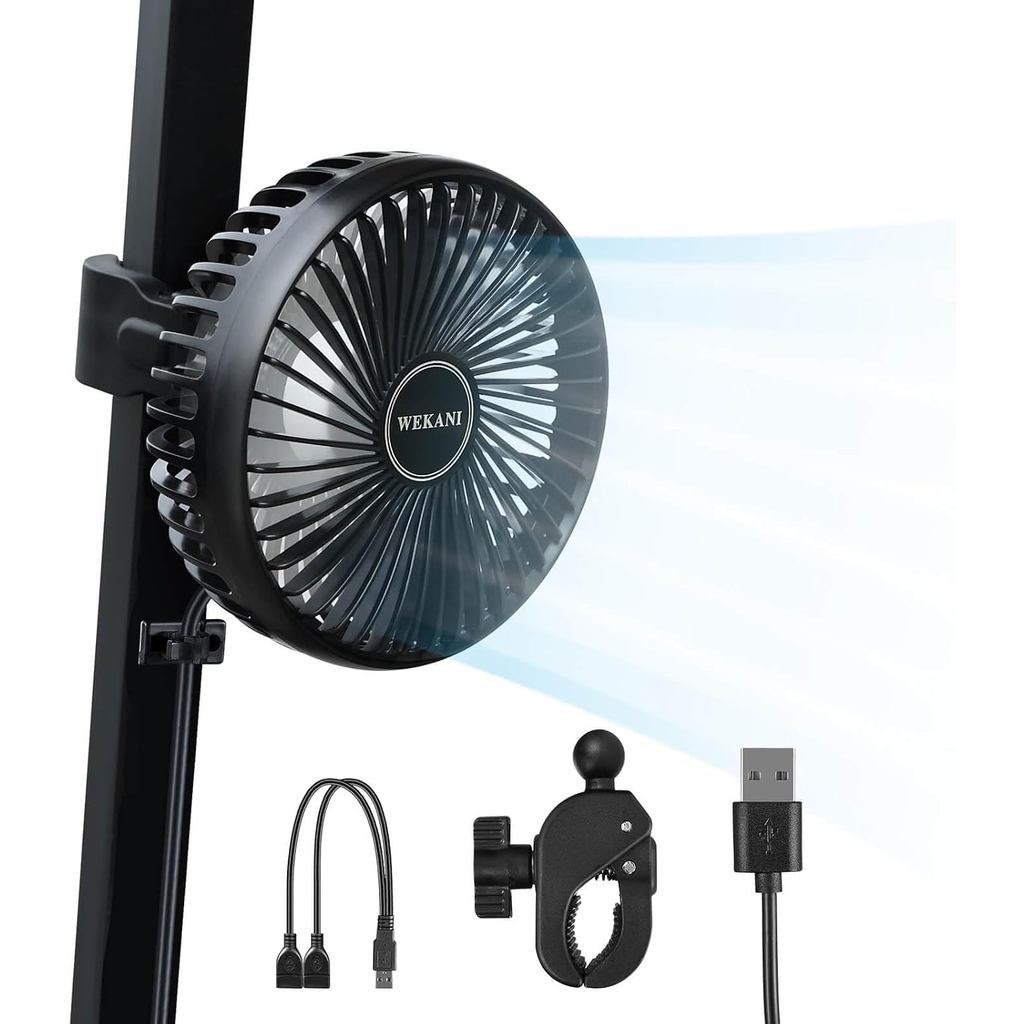 Golf Cart Fans for Golf Cart Accessories,3-speed Settings Fit EZGO Club Car Yamaha Models with Sturdy Clamp& Portable US