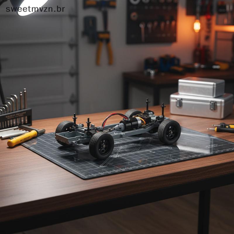 sweetmvzn RC Car Heavy Duty Metal Braço Oscilante Conjunto De Direção Kit De Atualização Peças Sobressalentes Para Amado