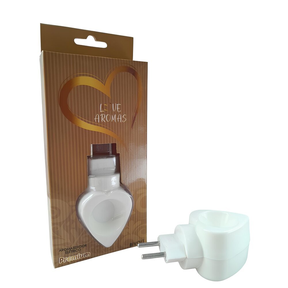 Difusor Elétrico Aromatizador Bivolt Branco Love Aromas