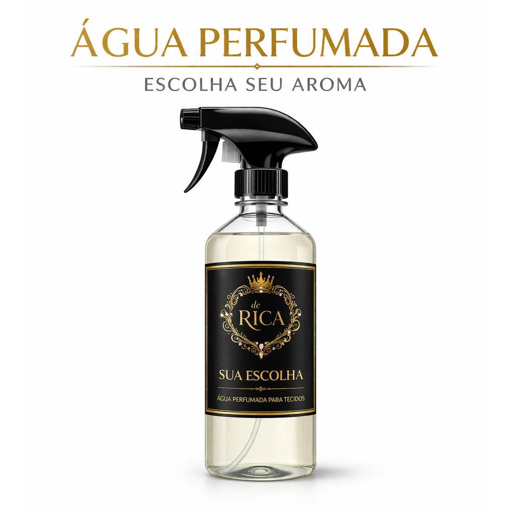 Água Perfumada para Tecidos de Rica 500ml – Escolha Seu Aroma