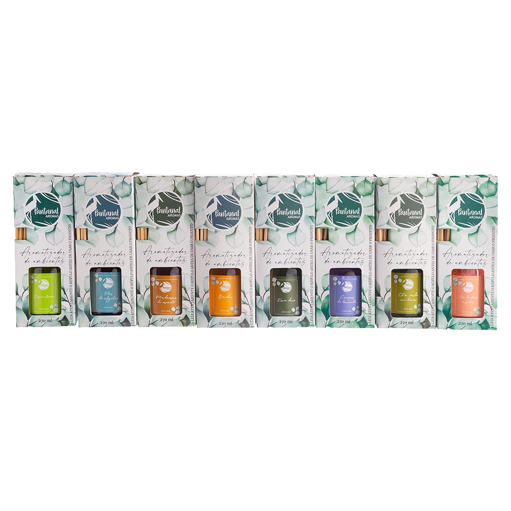 Difusor De Aromas Ambiente Vareta Pantanal Aromas 270ml