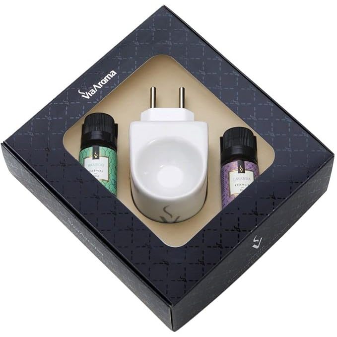 Aromatizador elétrico e essências Via Aroma  cores sortidas