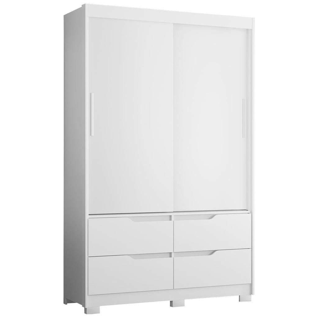 Guarda Roupa Sole 2 Portas e 2 Gavetas Quarto 136 cm