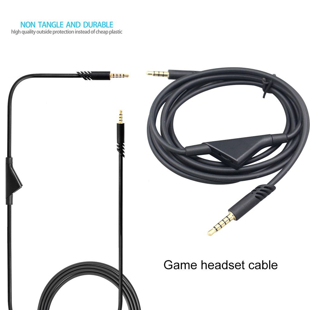 Cabo De Áudio De Substituição De 3.5 Mm Para Logitech Astro A10 A40 Acessórios Fone De Ouvido Extensão Com Controle De V