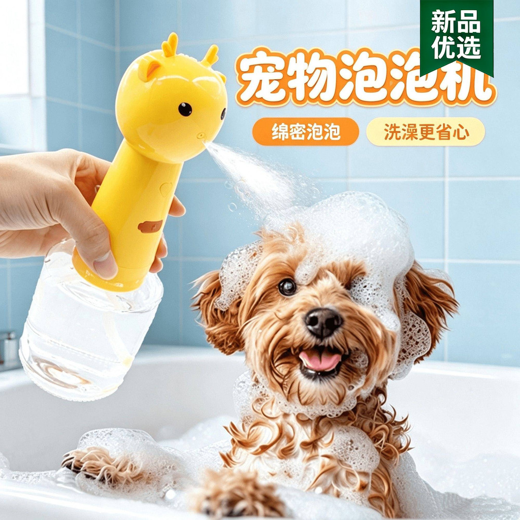 Espuma de Gel para banho de animais de estimação, espuma elétrica para banho de cães, ferramenta útil, máquina automátic