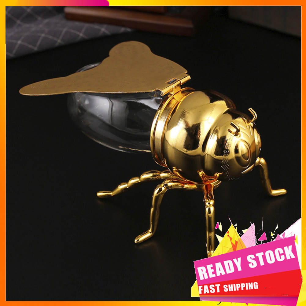 Gfgfgfgg Aqur2020 Requintado Bee Design Honey Jar Vidro elegante e funcional para home office hotel restaurante com uso