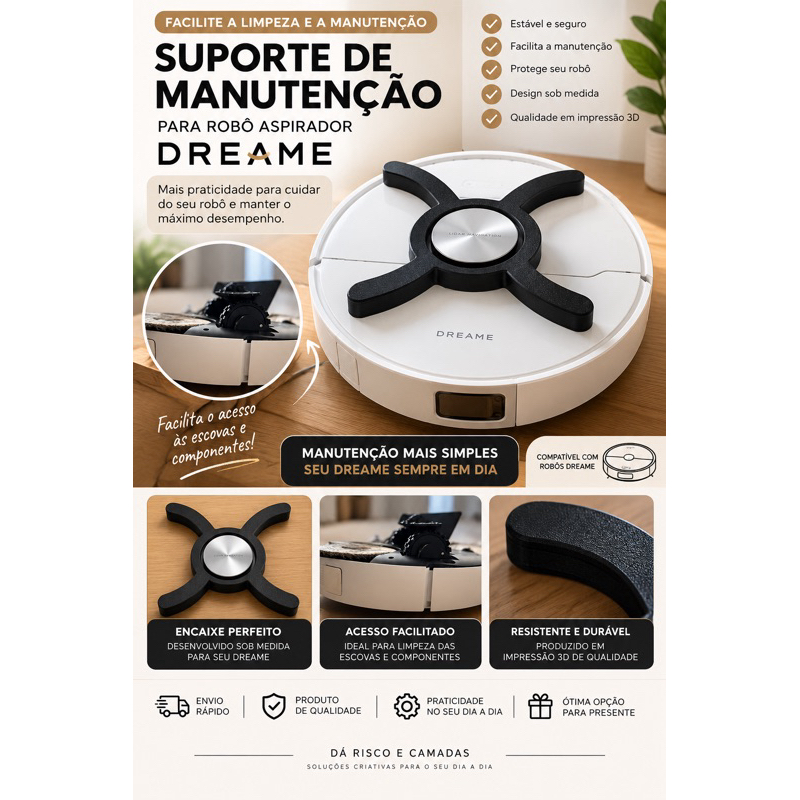 Suporte de Manutenção para Robô Aspirador Dreame L10s UltraGen2