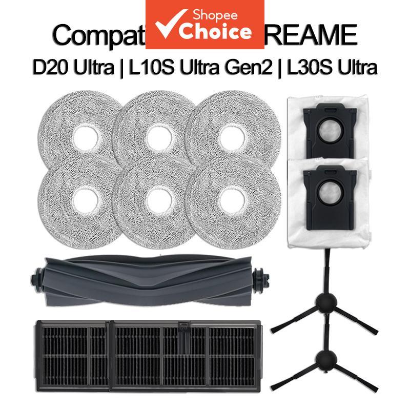 Kit de Acessórios de Substituição Compatível com Dreame D20 Ultra L10S Ultra Gen2 L30S Ultra Fácil Instalação Ajuste