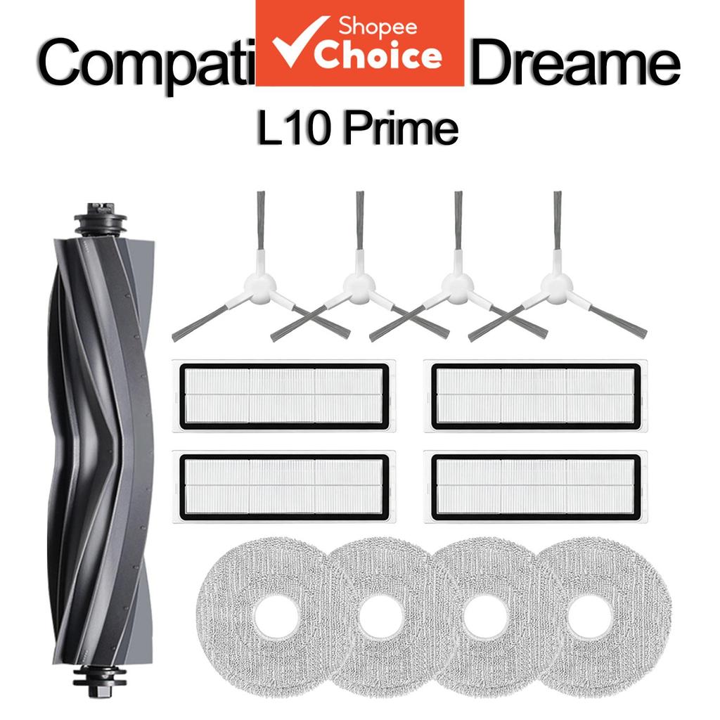 Kit De Acessórios De Vácuo Robô Gesen Para Dreame L10 Prime Rolo Escova Lateral Filtro HEPA Substituição Mop