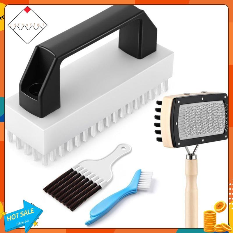 [Promover J] AC Fin Comb Straightener & Coil Cleaner Brush Kit , Escova De Cerdas Rígidas , Design Dupla Face Para Um De