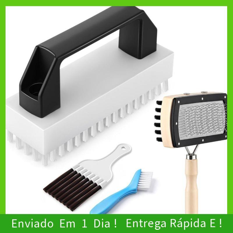 - joyce AC Fin Comb Straightener & Coil Cleaner Brush Kit , Escova De Cerdas Duras , Design Dupla Face Para Um Desempenh