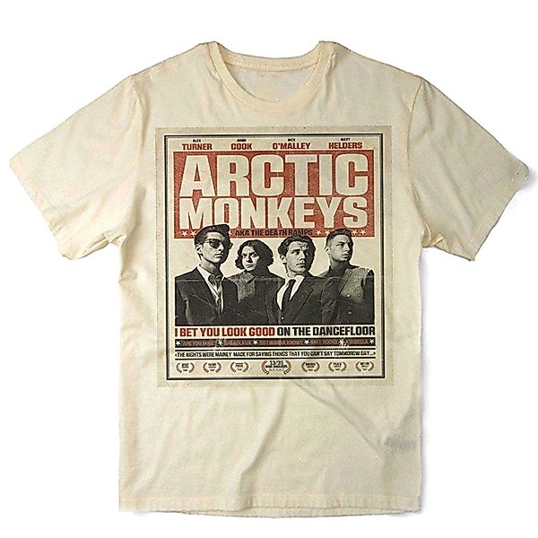 Camiseta Algodao Arctic Monkeys Poster Banda de Rock Bandas Musica Alternativo Indie Atual