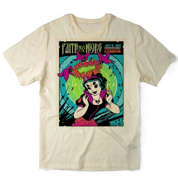 Camiseta Algodao Faith No More Poster Unissex
