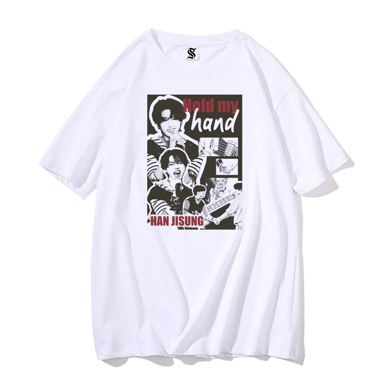 Camiseta Han Jisung Hold My Hand Poster Blusa Unissex