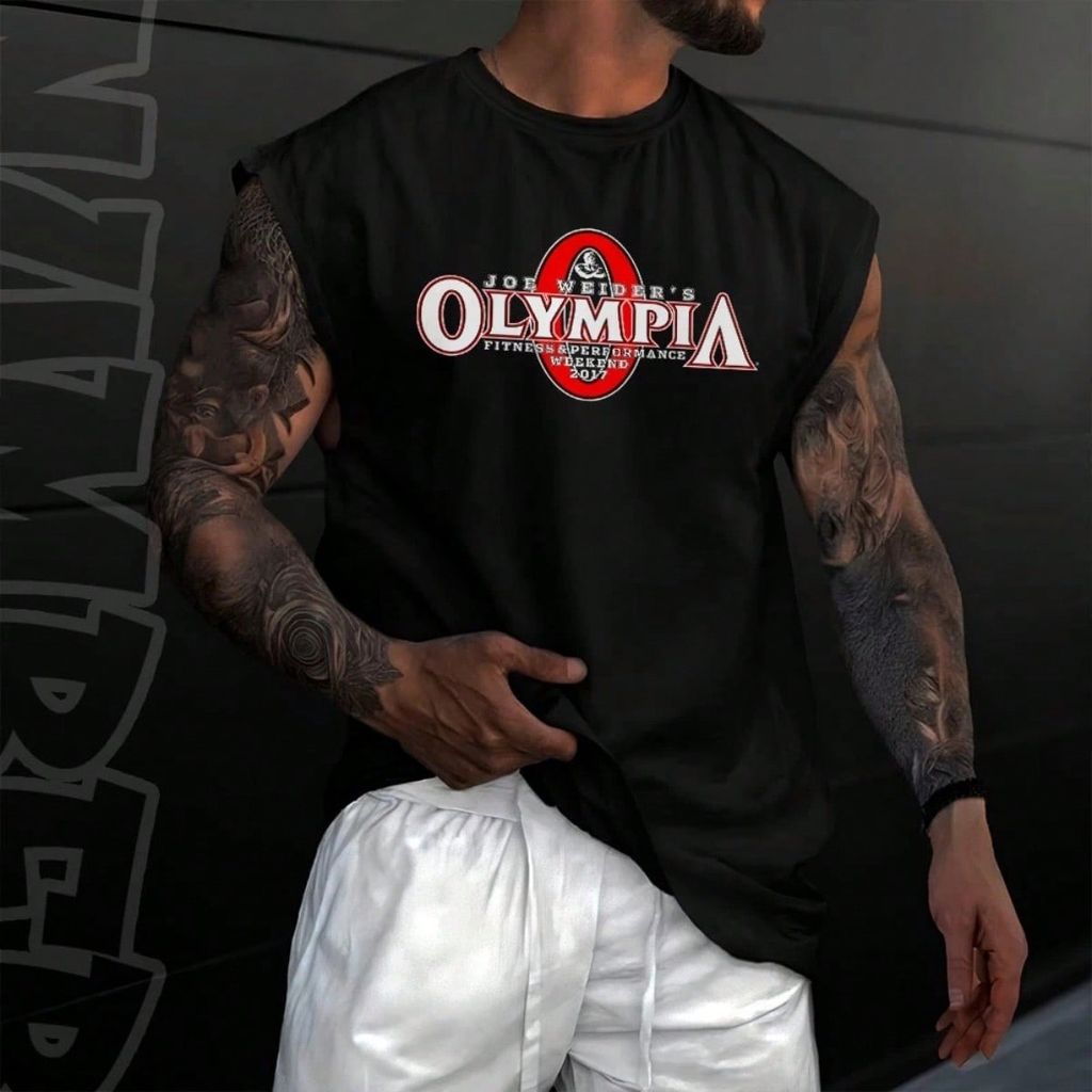 Regata Machão Camiseta Olym p1a Cavada Oversized Premium 100% Aldogão Academia Gym Body Builder Para Treino Masculina