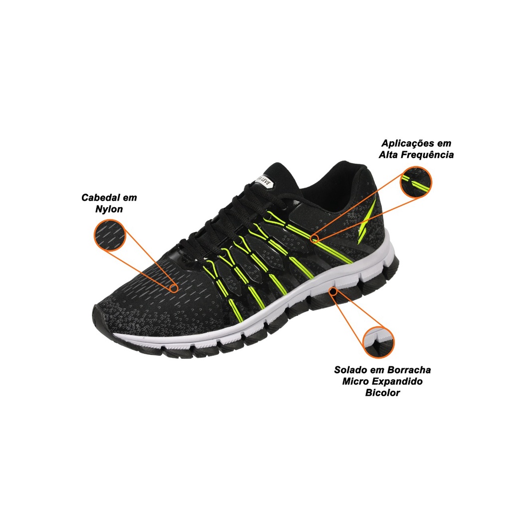 Tênis Esportivo Mega Olym Space Caminhada Casual Lançamento