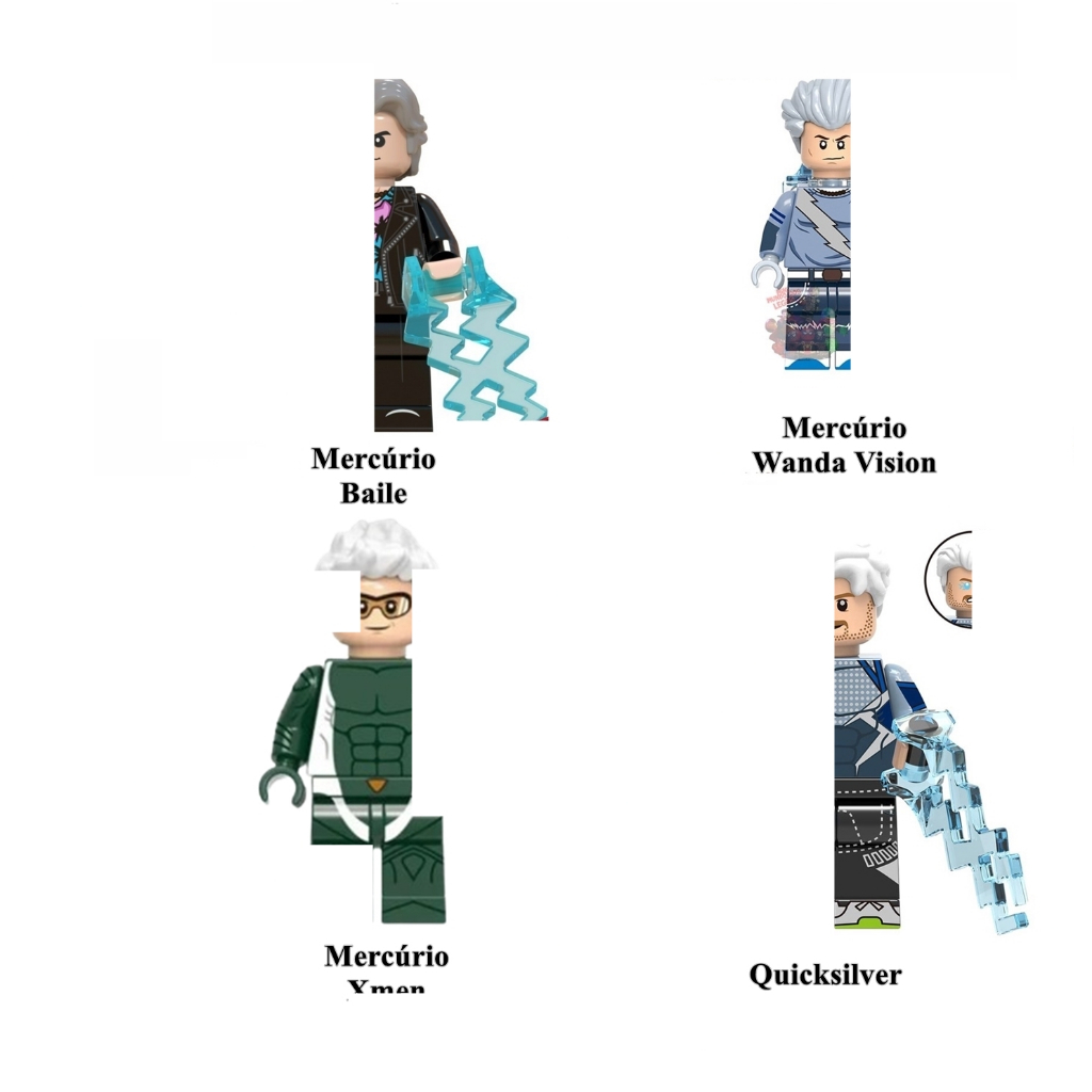Mercur minifigure de coleção feitice escarl miniatura baile v1ngad 2 ultron Wand4 V1si0n xm quicks