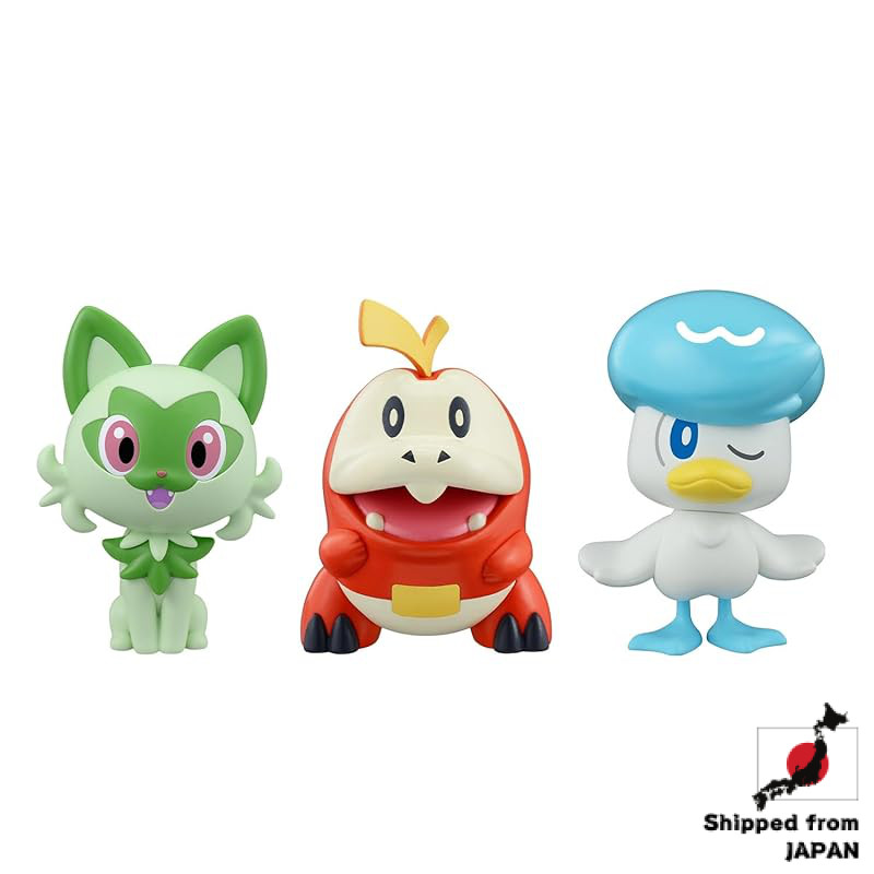 BANDAI SPIRITS Pokémon Plamo Collection Quick 18 + 19 + 20 Nyaho E Quax Hogeta Conjunto De Modelo