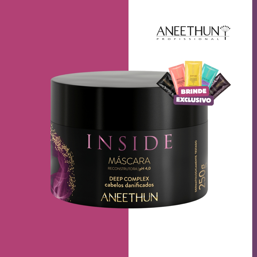 Mascara Reconstrutora Aneethun Inside Hidratação Força 250g