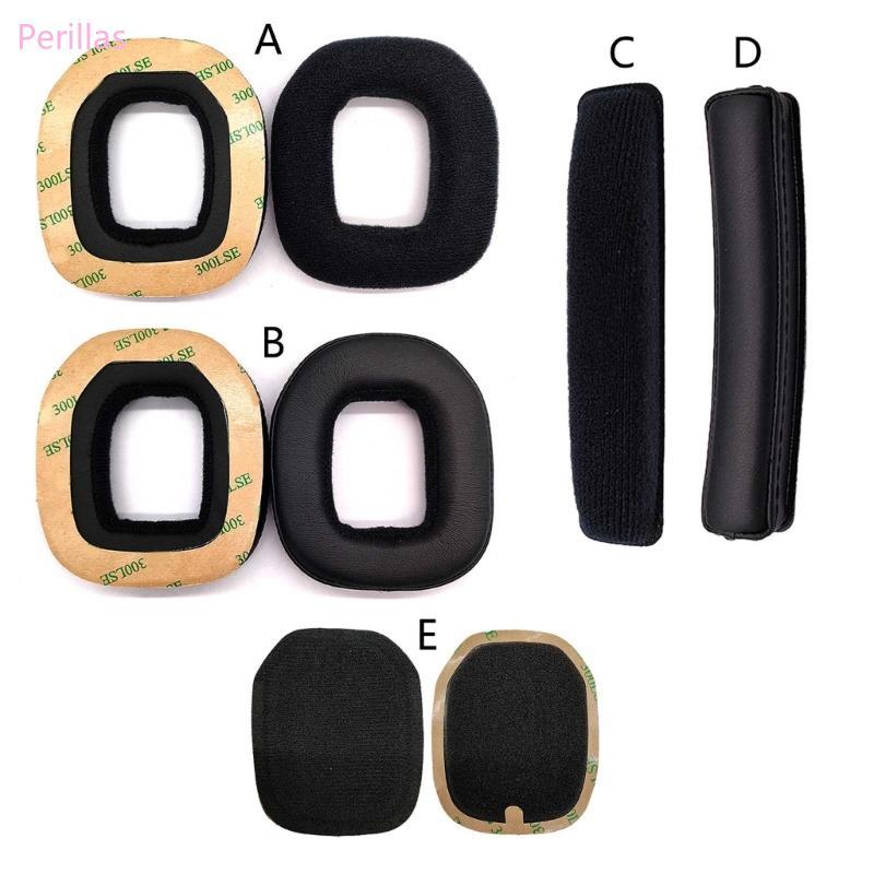 Perillas A40 A50 gen3 gen4 Gaming Headset Earpads Almofadas Bandana Tuning Espuma Flanela Macia Proteína Couro Plutôn