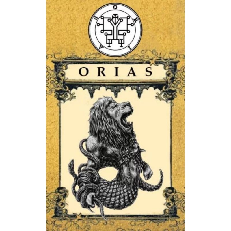 Quadro Decorativo Orias Daemon Goetia- Senhor dos Astros e da Sabedoria Placa Decorativa MDF Envio Imediato