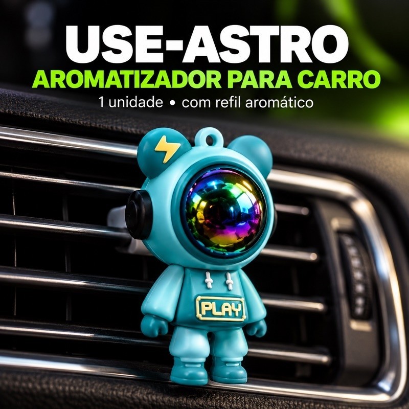 Use-Astro Aromatizador para Carro | Astronauta com Refil para Saída de Ar