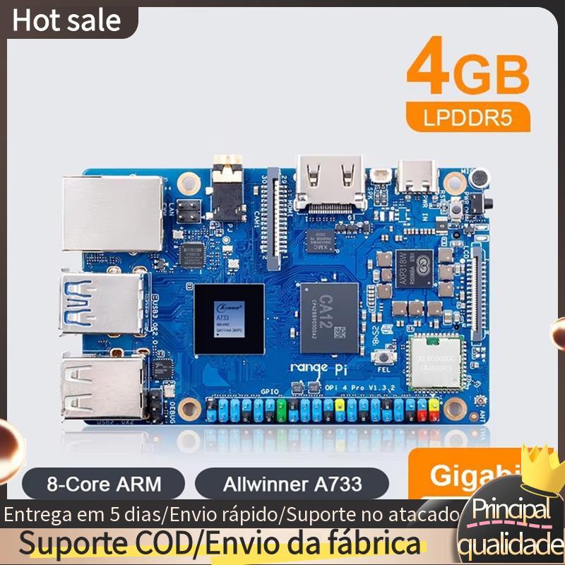 Para 4 Pro Gigabit Ethernet , 3 NPU Superior , M . Slot 2 Teclas , Câmera Dupla MIPI 4GB LPDDR5 RAM Computador De Placa