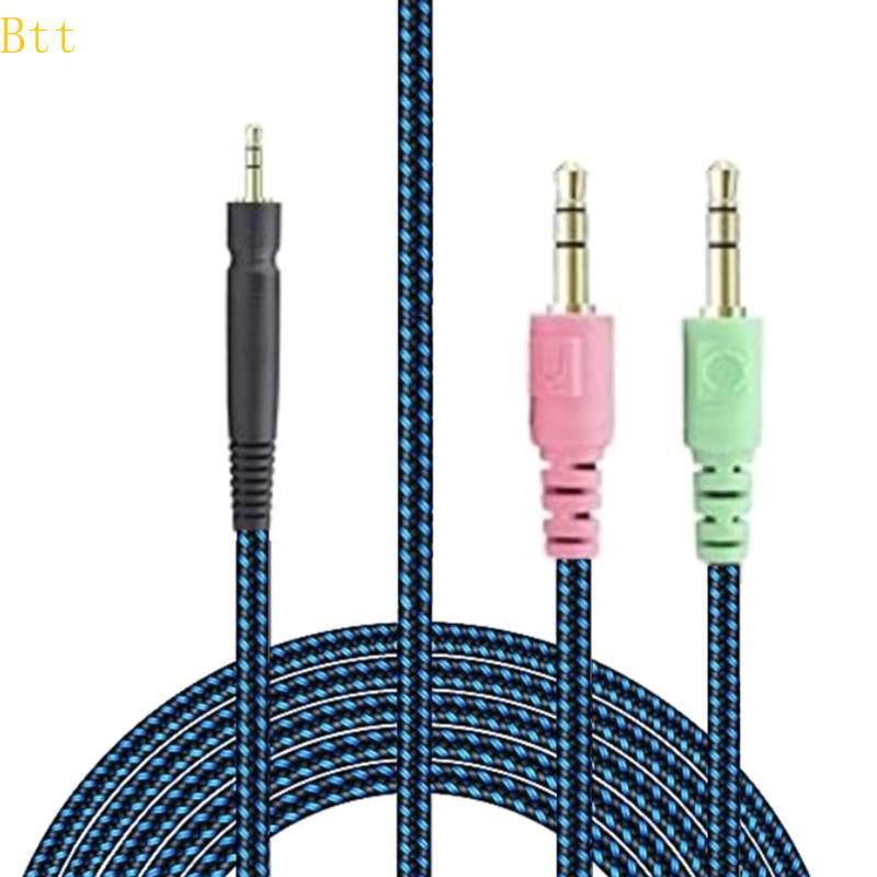 Cabo Flexível UNP PC Btt Para Sennheise Game One GSP350 GSP500 GSP600 GSP670 Fones De Ouvido Fio Forte Fácil De Usar E I