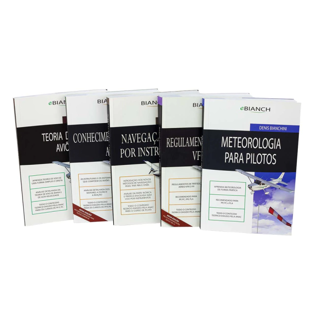 Kit de Livros para Piloto Comercial
