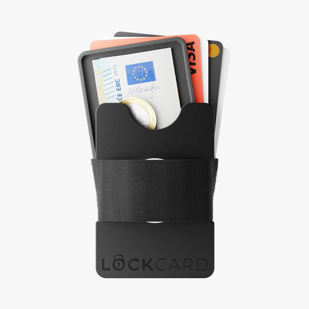 Carteira Minimalista Tech Multifuncional Rfid LockCard