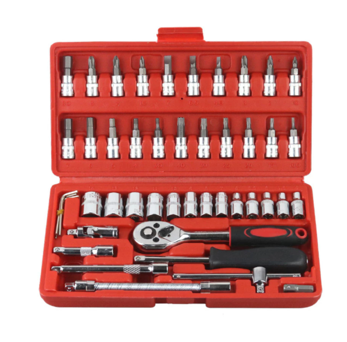 Kit Master de Ferramentas 46 em 1 – Sua Solução Completa para Reparos e Manutenção