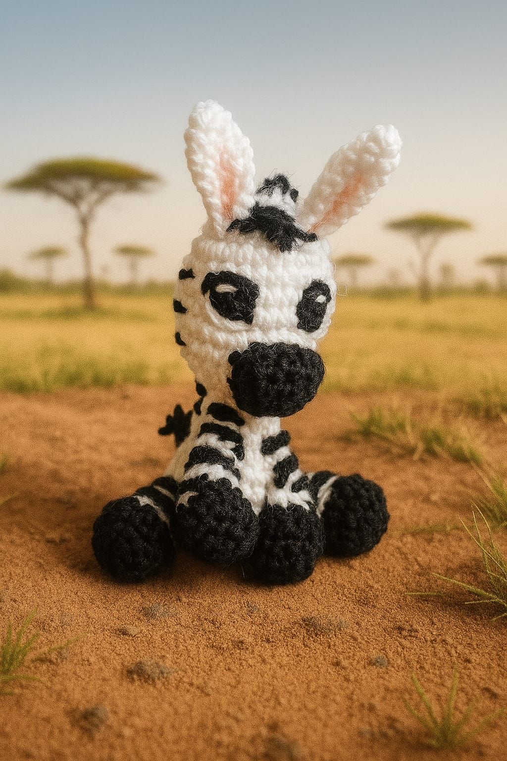 Zebrinha Amigurumi – Charme da Savana em Cada Pontinho ????????