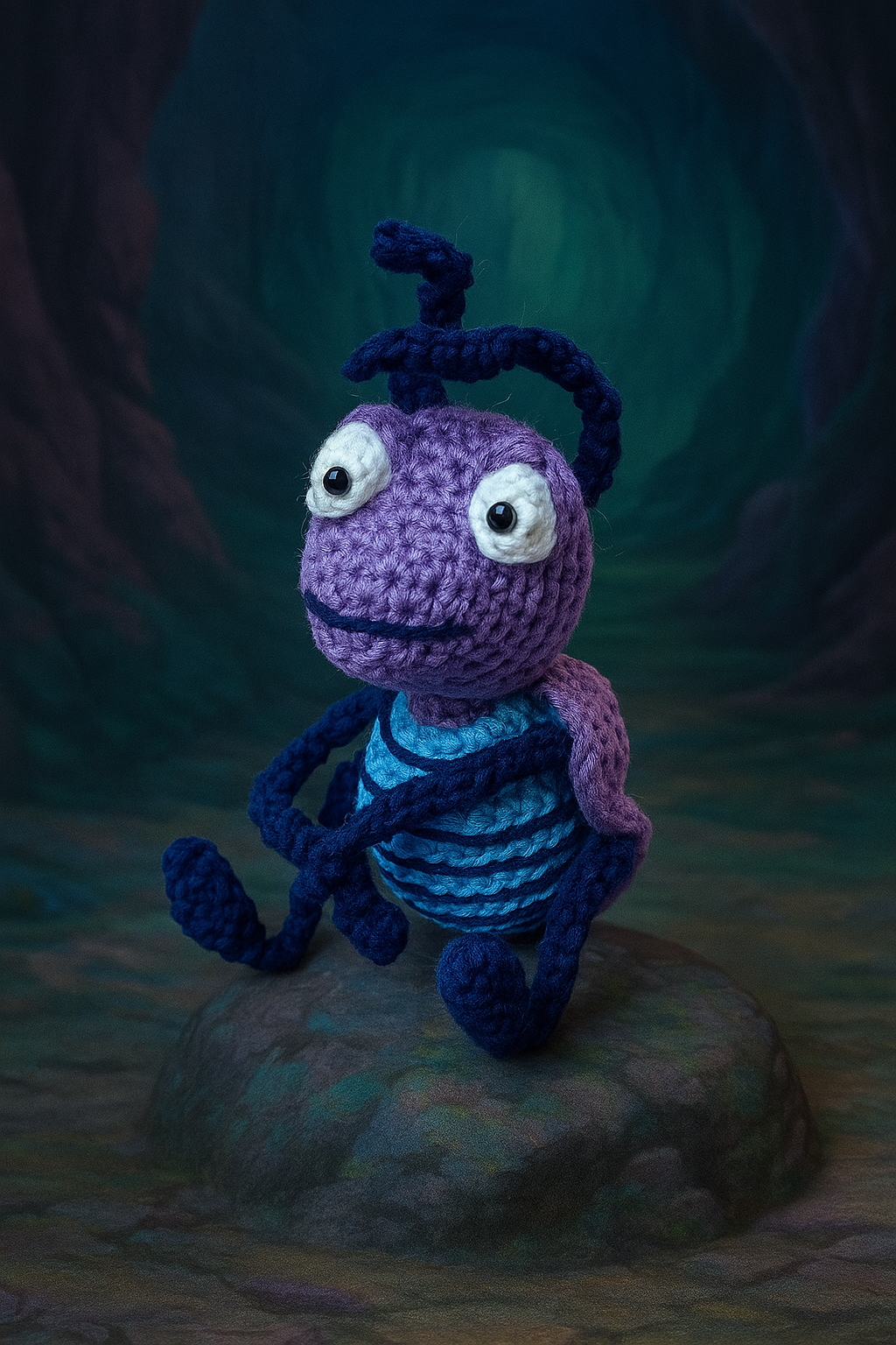 Amigurumi Cri-Kee – O Grilo da Sorte de Mulan