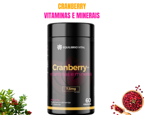 Cranberry Vitaminas e Minerais 60 Cápsulas