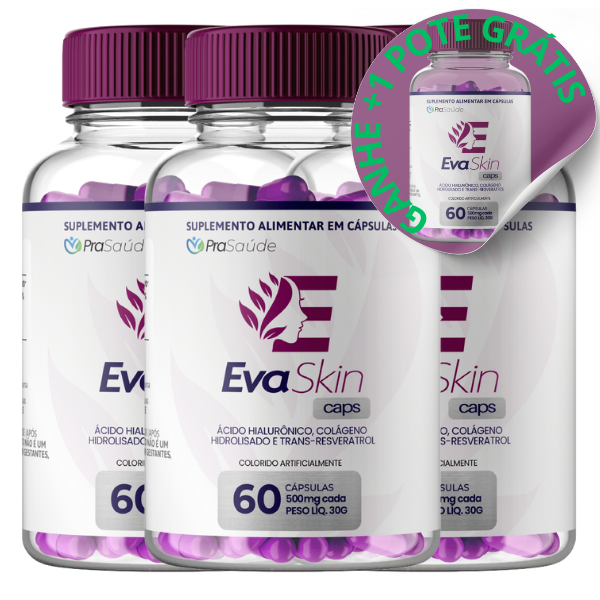 3 POTES EVA SKIN CAPS + 1 POTE GRÁTIS