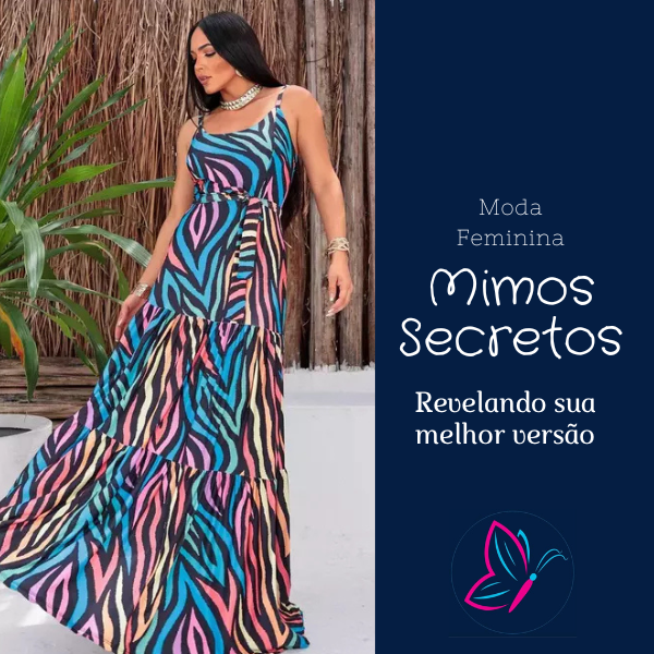 Vestido Isabela - Estampado Colorido