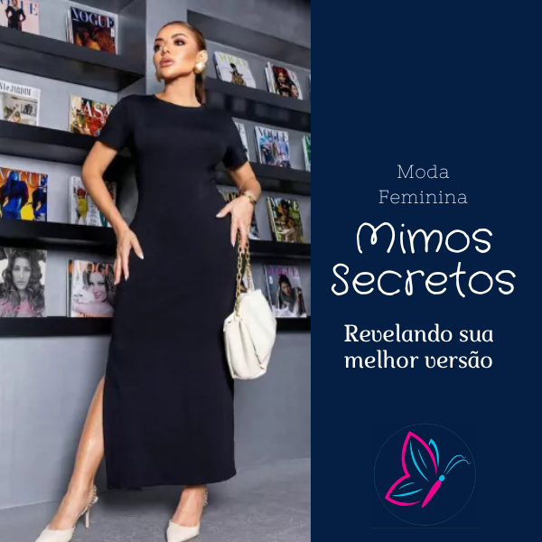 Vestido Laura Malha Viscolycra - Preto