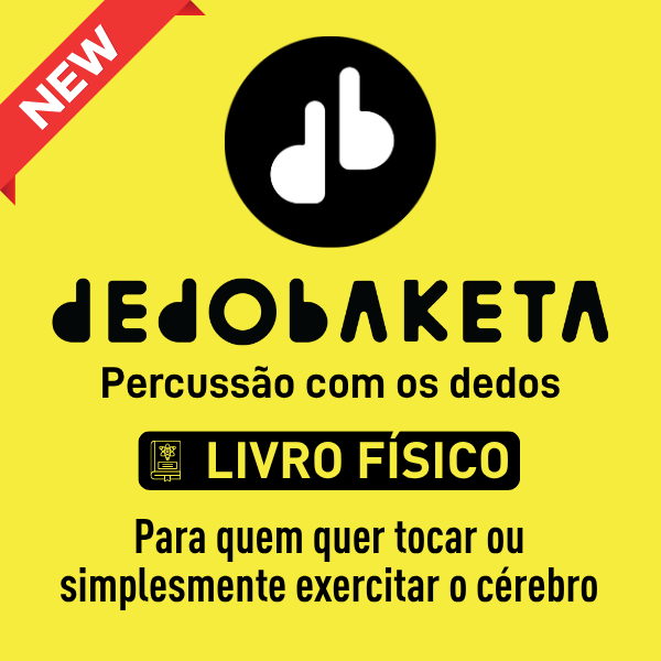 DEDOBAKETA - Percussão com os Dedos - Método de Ensino da Técnica - Módulo I - Básico (Livro Físico)