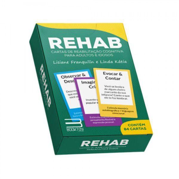 Livro em baralho Rehab Reabilitação Cognitiva para Adultos e Idosos