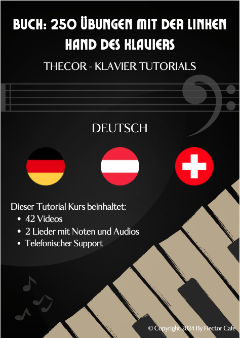 250 Übungen mit der linken Klavierhand
