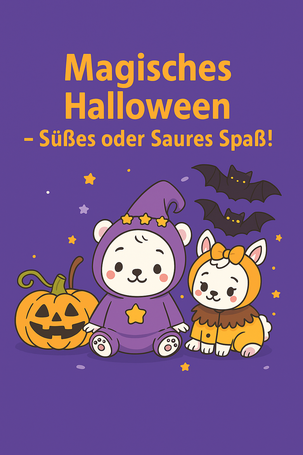 Magisches Halloween – Süßes oder Saures Spaß! (Malbuch für Kinder)