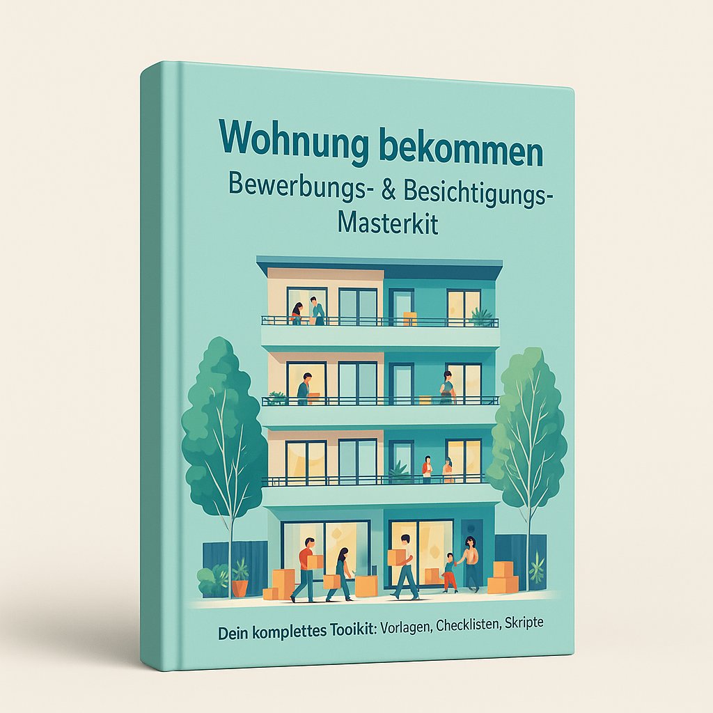 Wohnung bekommen – Bewerbungs- & Besichtigungs-Masterkit