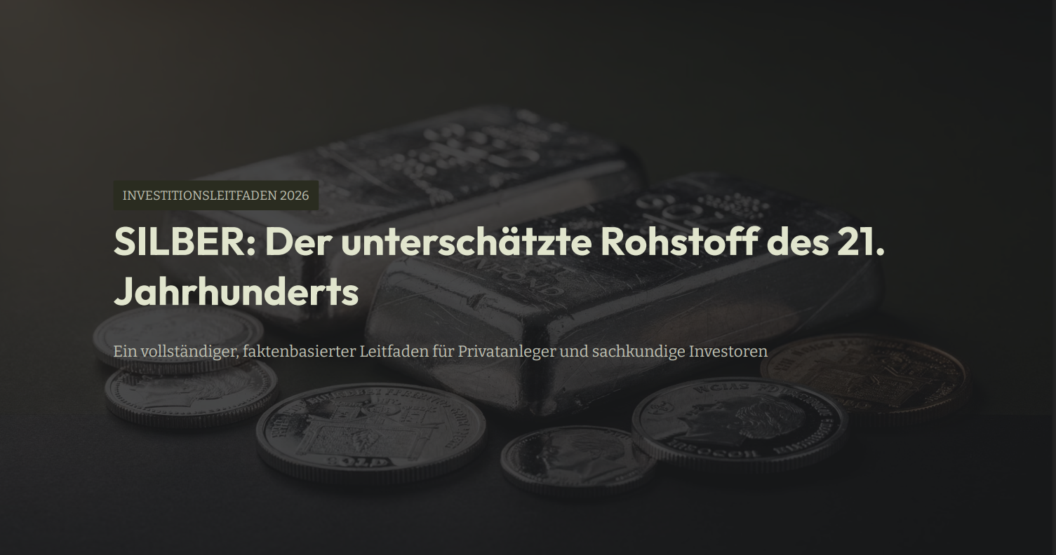 SILBER: Der unterschätzte Rohstoff des 21. Jahrhunderts
