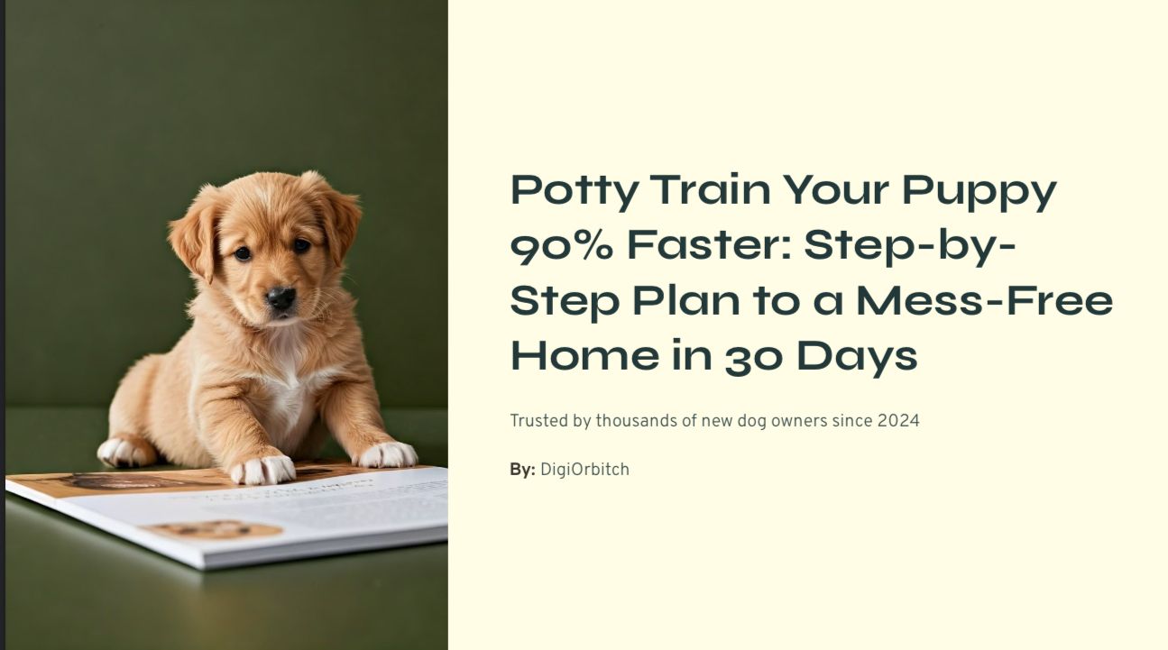 Potty-Train-Your-Puppy-90 percent-Faster-Step-by-Step-Plan-to-a-Mess-Free-Home-in-30-Days