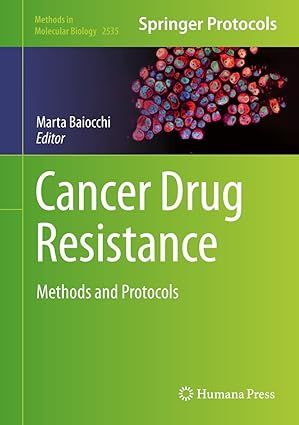 Cancer Drug Resistance, Methods and Protocols