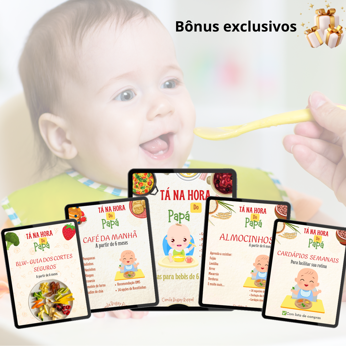 Receitas para bebês - de 6 a 12 meses