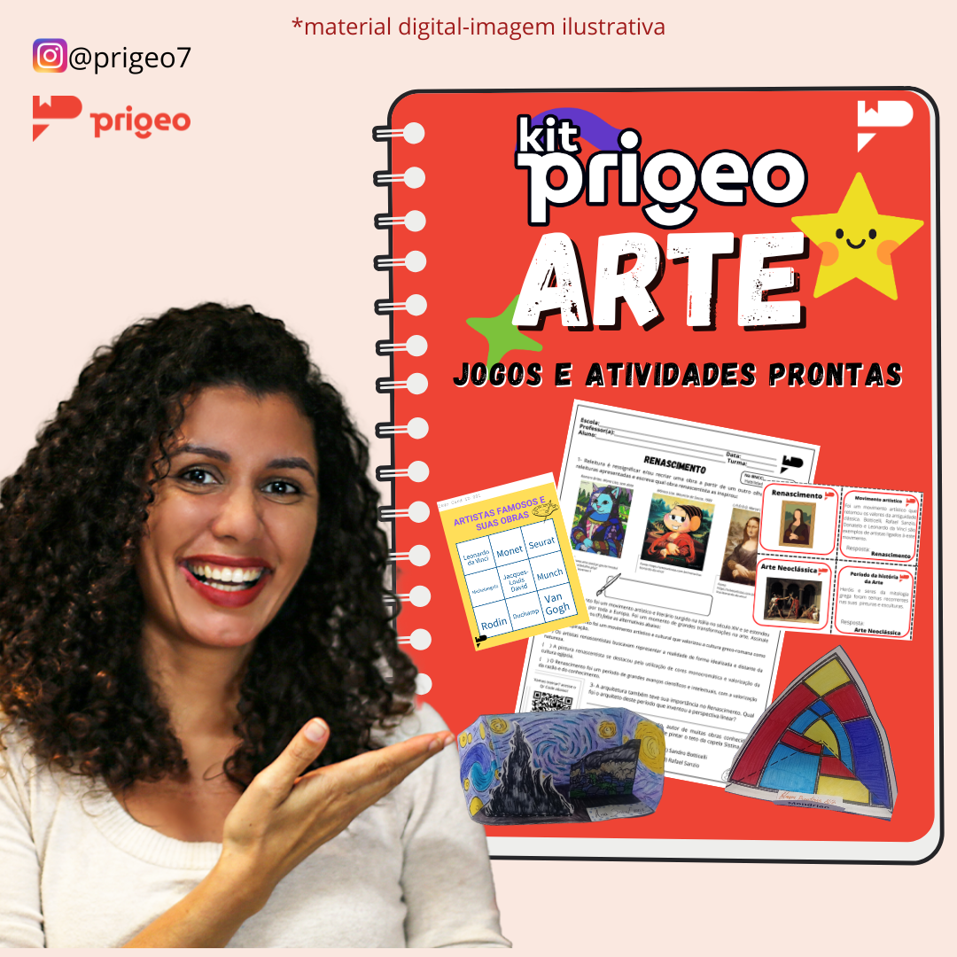 Kit Arte Prigeo-Atividades e jogos prontos