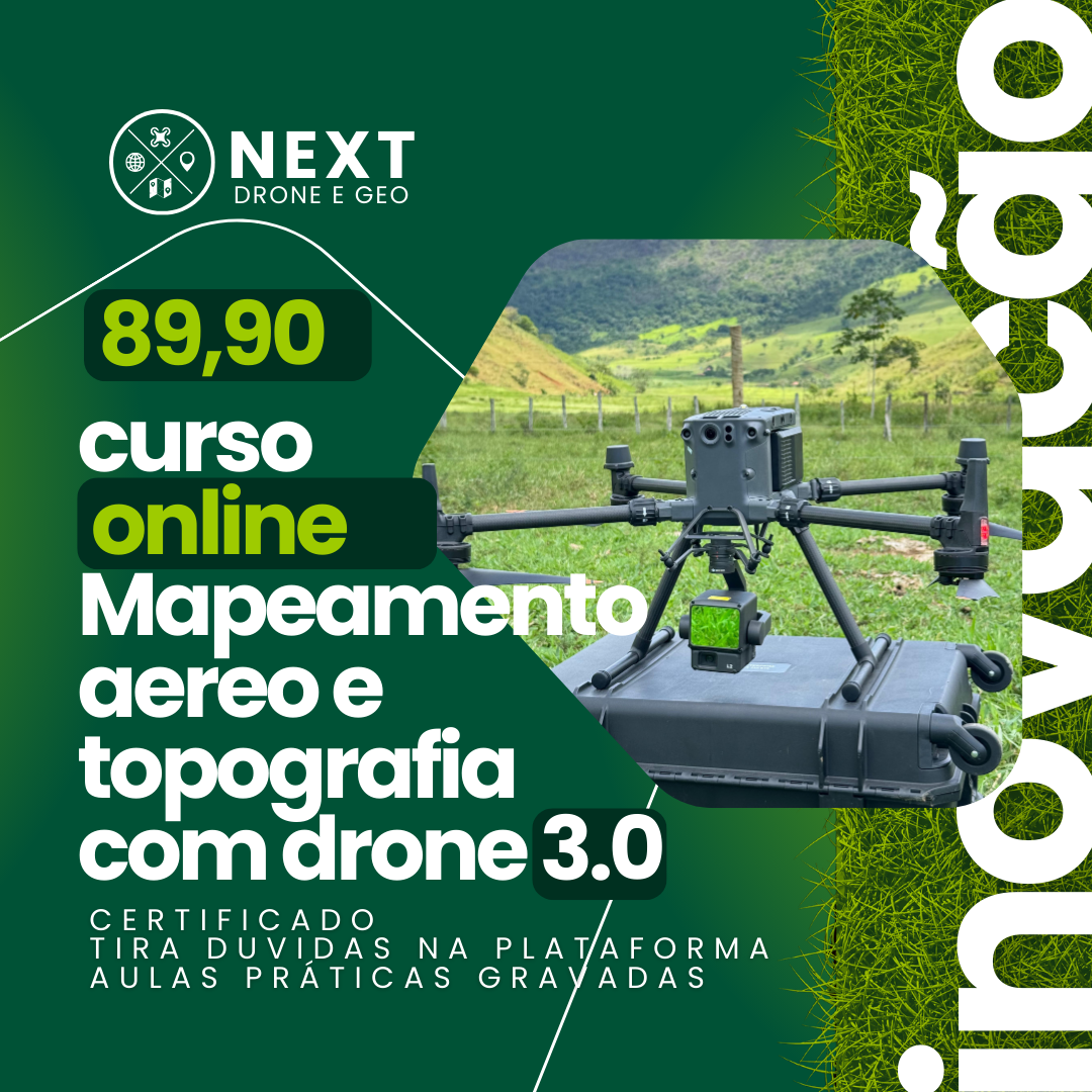 Mapeamento Aéreo e Topografia com Drone 3.0 2025